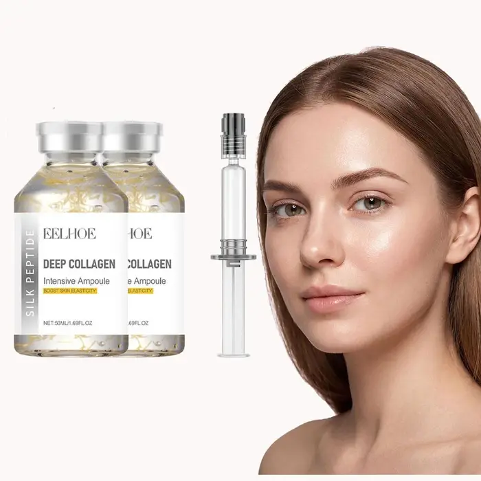 Ampoule faciale au collagène et aux peptides de soie