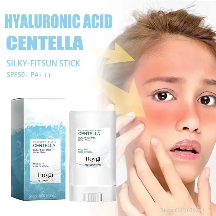 Stick solaire SPF46 – Acide hyaluronique hydratant, nourrissant et réparateur UV pour l'extérieur