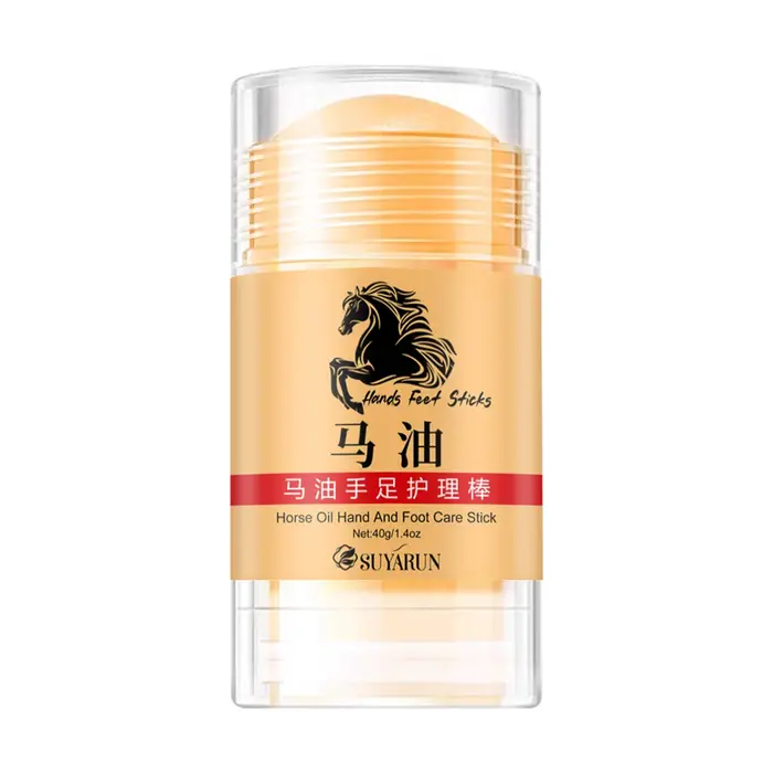 SUYARUN Premium huile de cheval soin des pieds aux mains bâton-baume hydratant et réparateur Intense pour peau sèche et