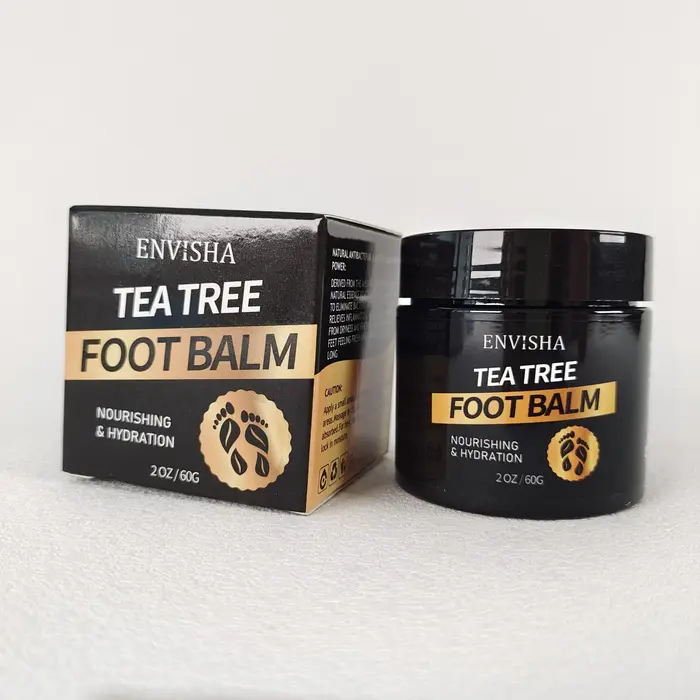 Crème de soin des pieds à l'arbre à thé ENVISHA, talons fendillés, peau lisse, hydratation intense, élimination des callosités, réparation, anti-dessèchement, exfoliation