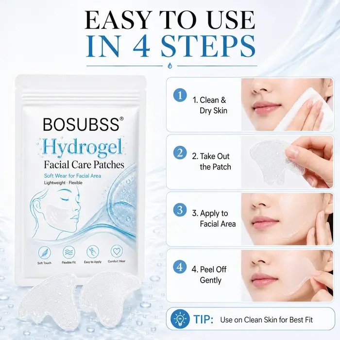 1 Paire de Patchs Hydrogel pour le Soin du Visage