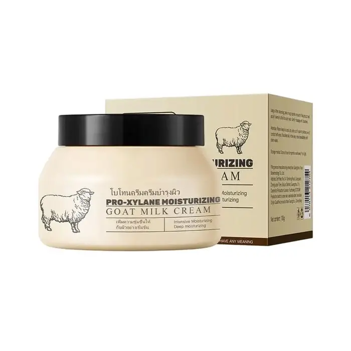 Crème au lait de chèvre hydratante pour la peau, lait corporel hydratant, crème au lait popping