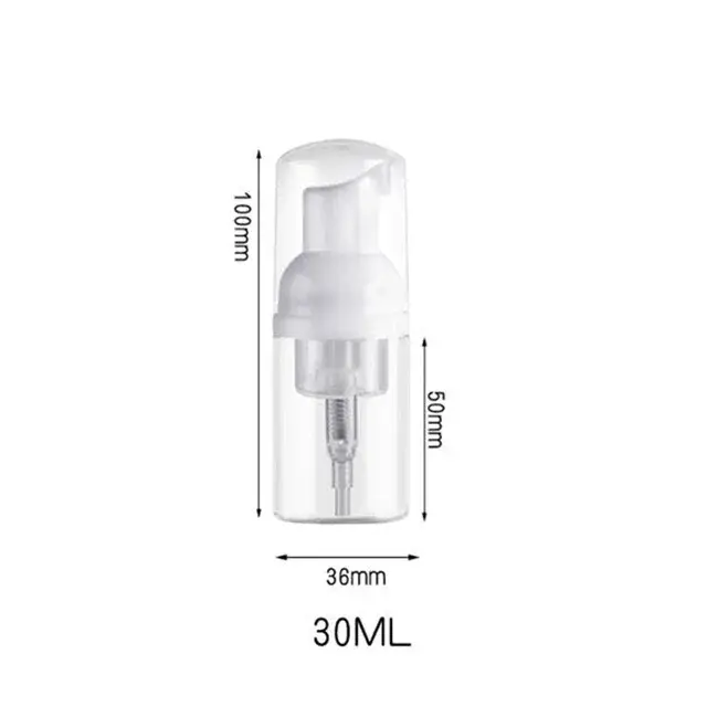 2 pièces 30ml 50ml 60ml 100ml bouteille de pompe à mousse en plastique vide visage cils