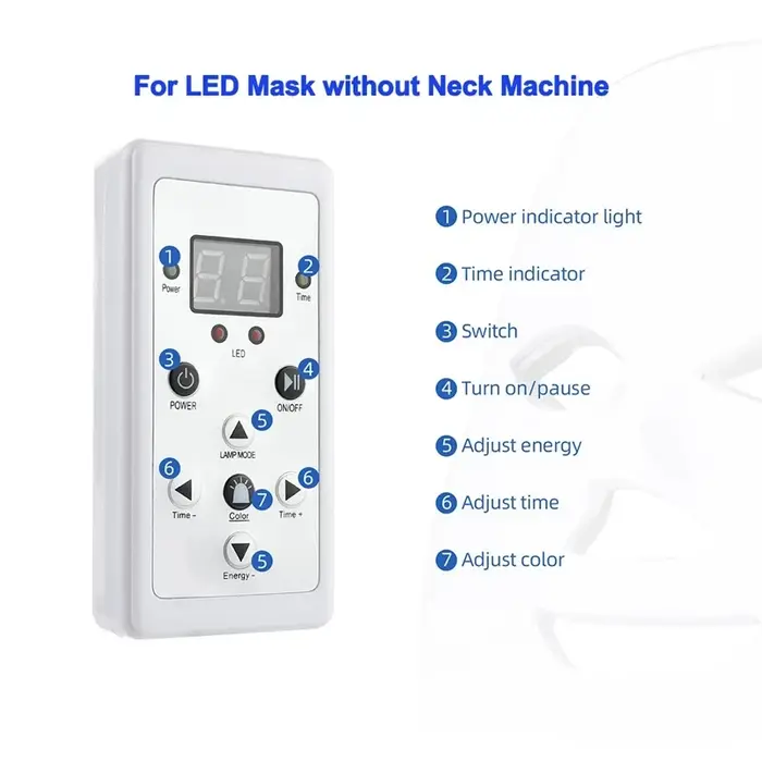 Masque LED pour le visage et le cou