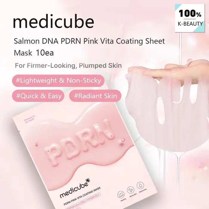 Masque en feuille Medicube Salmon DNA PDRN Pink Vita Coating 10ea