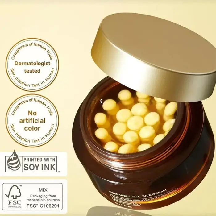 Vita C-Capsule crème anti-déformable au collagène pour le visage, gel anti-âge, raffermissant, répar