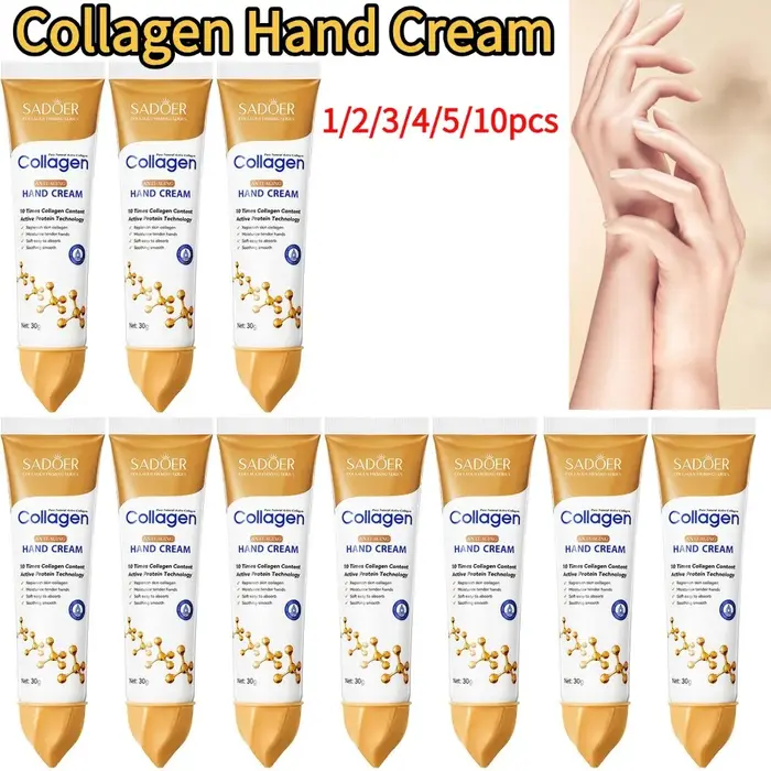 Crème pour les mains au collagène