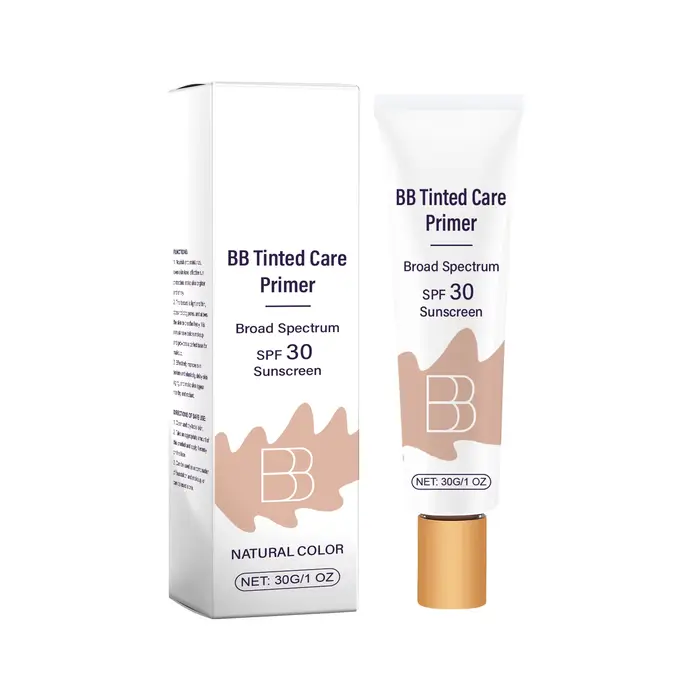 Crème BB Solaire Anti-Brûlures Apaisante Rougeurs Équilibrante Anti-Sébum Dissimule les Imperfections du Visage Renforce la Barrière Cutanée Correcteur Portable