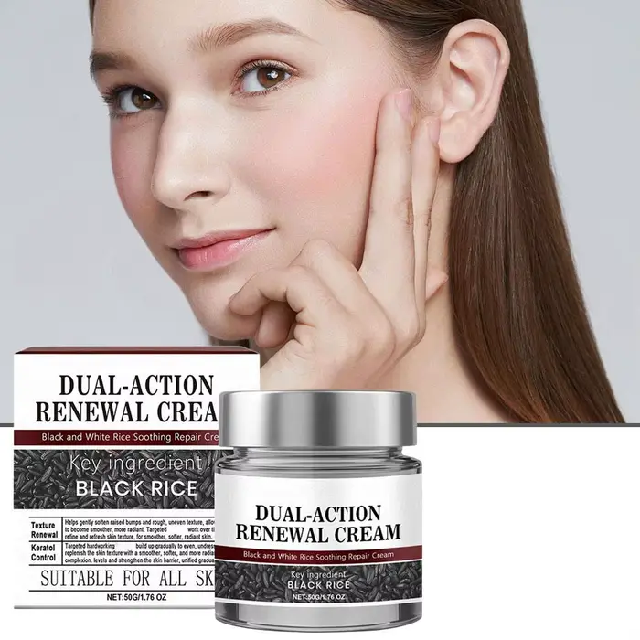 Crème de renouvellement à double Action effaçable à la kératine