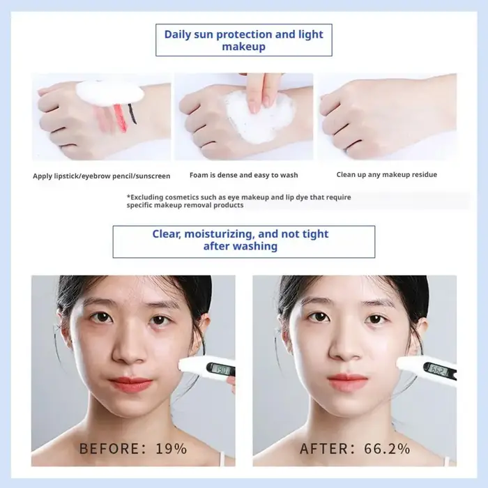200G Mercilen 1/2PCS Nettoyant visage aux acides aminés
