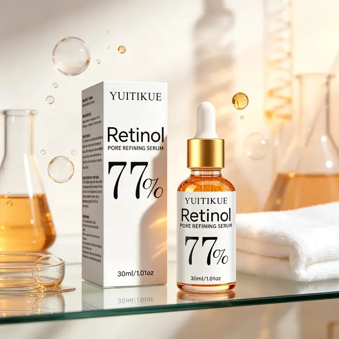 Sérum Rétinol 77% YUITIKUE 30ml – Hydratant, Raffermissant, Minimise les Pores – Essence de Soin Vis