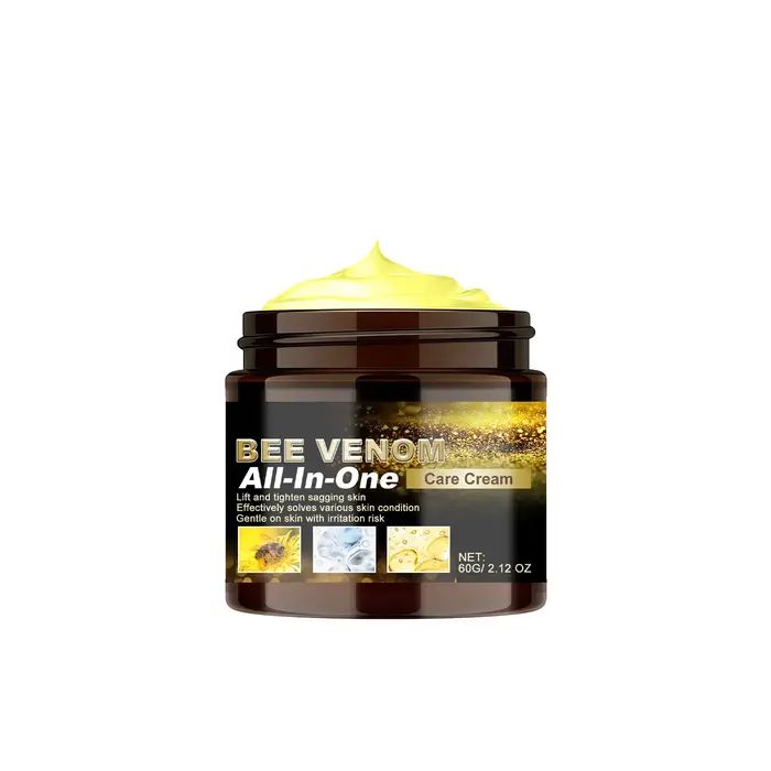 Crème de soin au venin d'abeille multi-effets tout-en-un, crème liftante et raffermissante, améliore