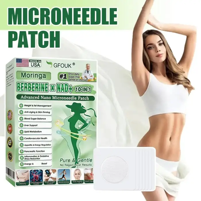 Patch Nano Microneedle à la Berbérine NAD+ - Raffermissement de la peau