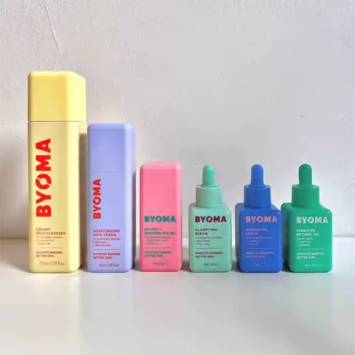 BYOMA Crème Gel Hydratante Contrôle Sébum Sérum Éclat Phyto-Mucine Hydratation Profonde Tonique Lacté Réparateur Barrière Cutanée Soin de la Peau