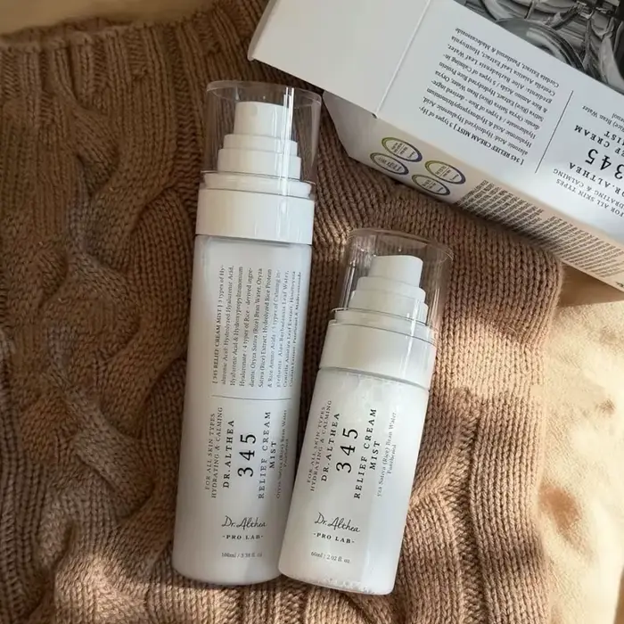 Crème et Brume Hydratante Dr.Althea 345 Relief 147 – Hydratation Intense et Éclaircissante – Produit de Soin Coréen Approuvé par les Célébrités