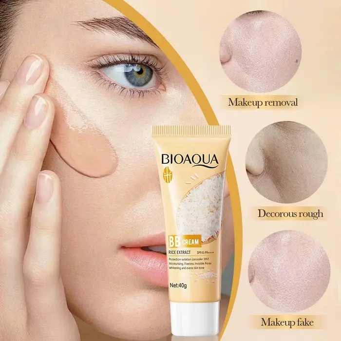Nouvelle crème BB hydratante à la poudre de riz BIOAOUA