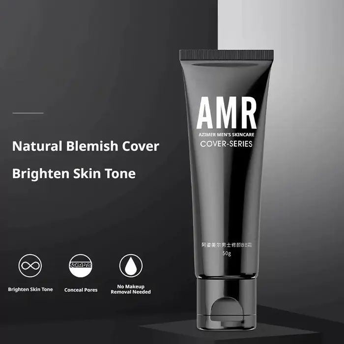 Crème rafraîchissante BB sans maquillage pour hommes AMR - Contrôle du sébum