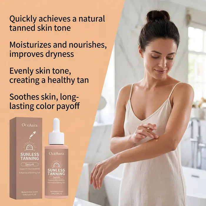 Sérum autobronzant naturel pour le corps