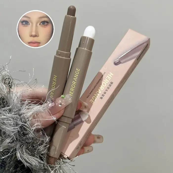HERORANGE Stylo contour double extrémité pour contour