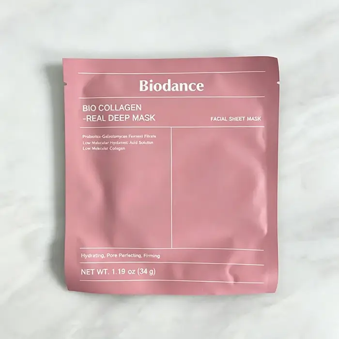 Masque Gel Hydratant Profond au Bio-Collagène Biodance, Hydratant, Réducteur de Pores, Améliorant l'
