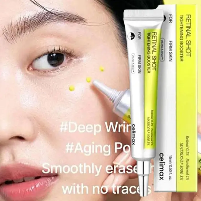 Crème Contour des Yeux Celimax Retinol Shot Elastic Care au Collagène et Peptides