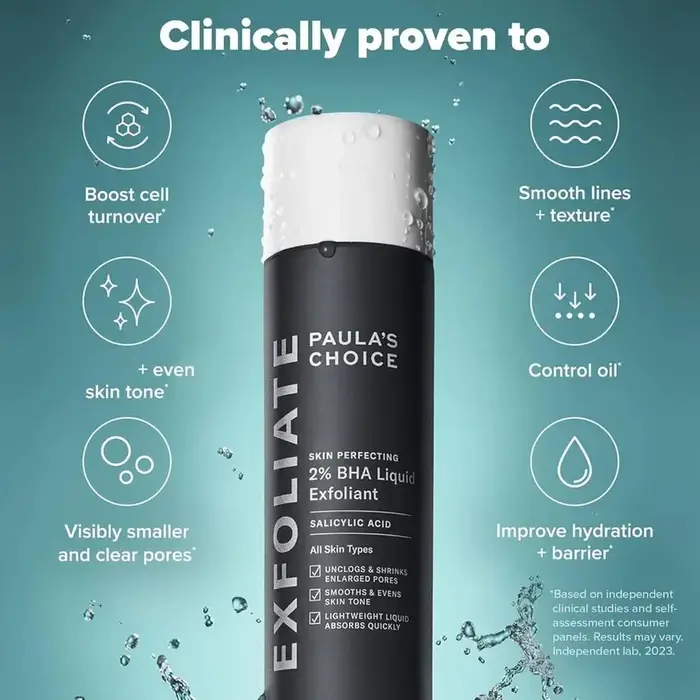 Exfoliant liquide Paula's Choice 2% BHA 118ml - Acide salicylique