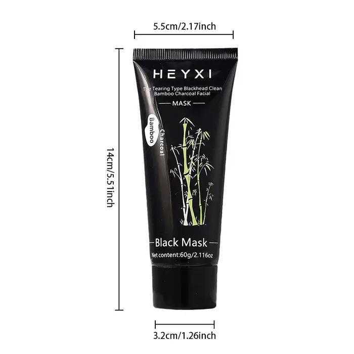 Masque facial peel-off au charbon de bambou