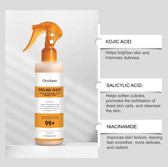 Spray et sérum à l'acide kojique et au curcuma