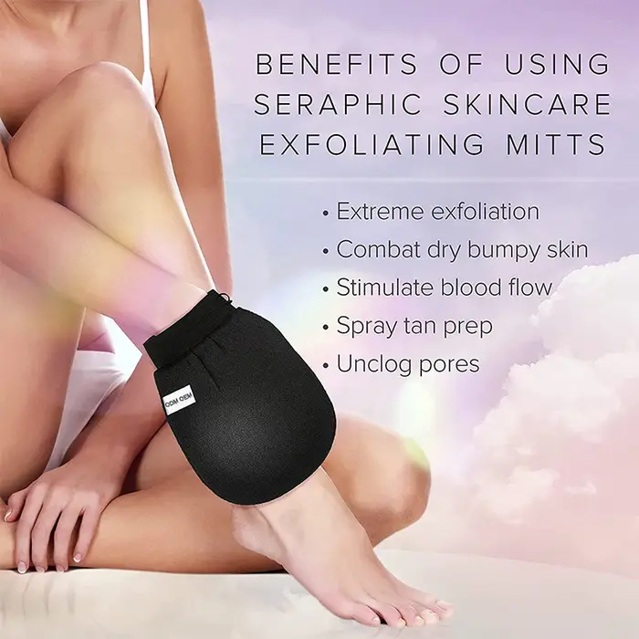 Gant exfoliant pour le corps et le visage