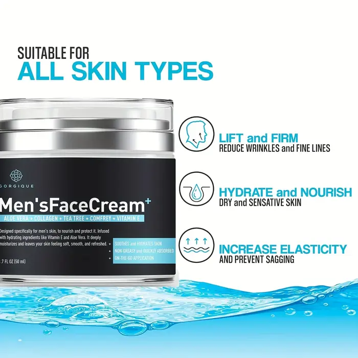 Crème hydratante pour le visage pour hommes