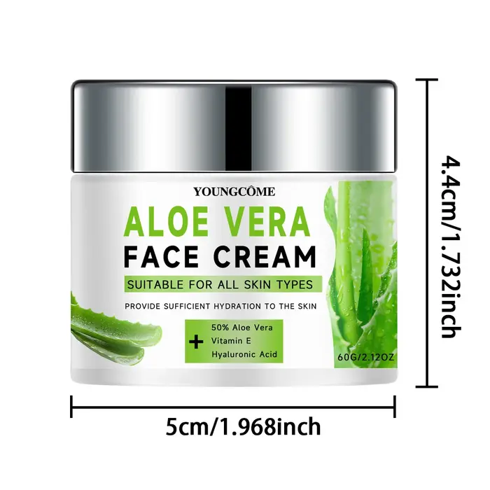 Aloe Vera hydratant visage Anti-rides vieillissement fouetté soin de la peau hydratant rétrécit les Pores plus lisses et plus d'apparence jeune