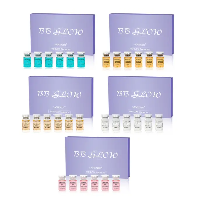 Sérum ADN de saumon 4/12 flacons BBGLOW AQUA Acide hyaluronique Essence de soin du visage Solution liquide hydratante SANENDI Soins de la peau coréens