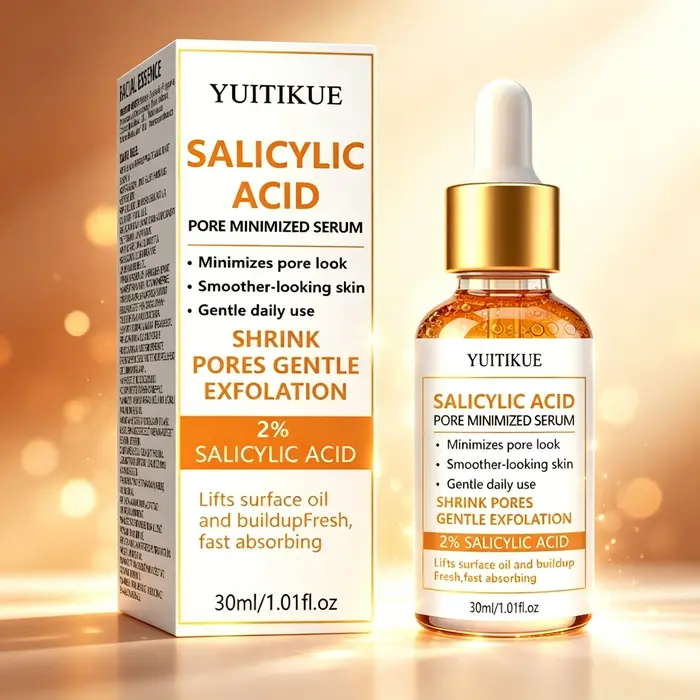Sérum exfoliant à l'acide salicylique à 2% 30ml YUITIKUE Équilibrant le sébum Réduit les pores visibles Purifiant Affinant Soin de la peau du visage Essence