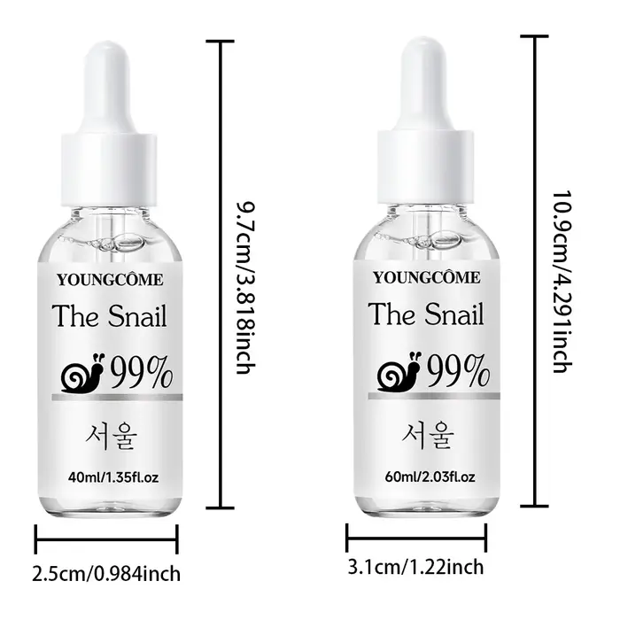 Sérum visage apaisant à l'essence d'escargot, tout-en-un, soin hydratant et hydratant pour la peau