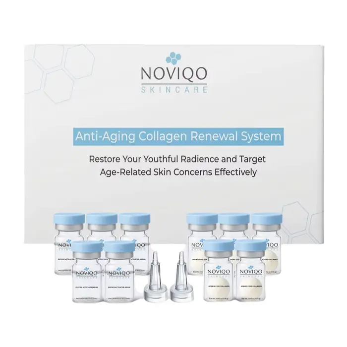 Sérum NOVIQO pour la peau, anti-âge, système de renouvellement du collagène, restaure l'éclat de la