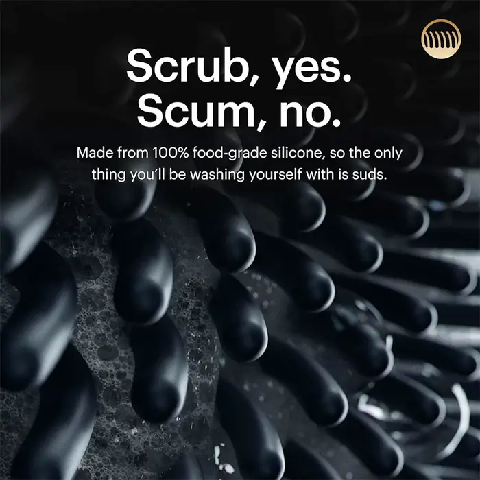 Brosse de douche exfoliante douce en silicone pour le corps
