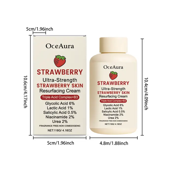 Crème corporelle à la fraise Oceaura