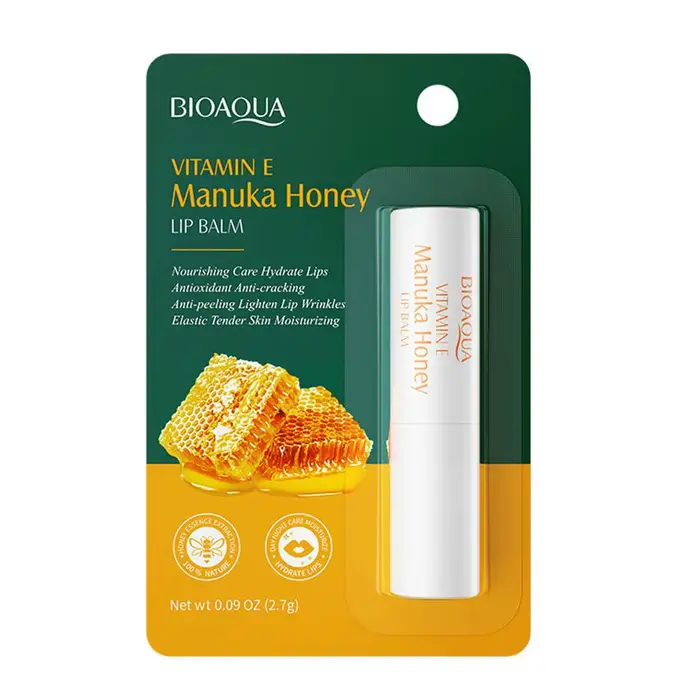Baume à lèvres au miel à la vitamine E, hydratant et nourrissant, hydratation longue durée pour les 