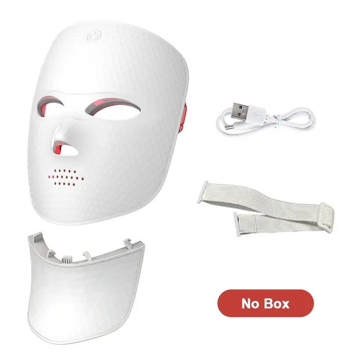 Masque LED facial 2 en 1 avec masque LED pour le cou