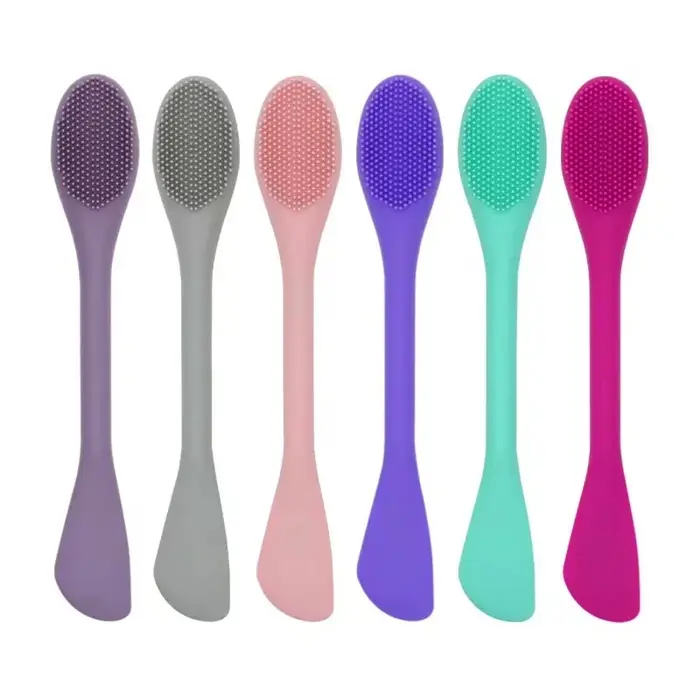 1PC Brosse nettoyante pour le visage en silicone à double tête