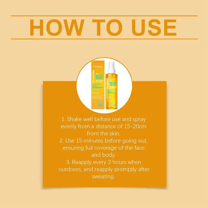 Spray solaire SPF50+ respectueux des récifs