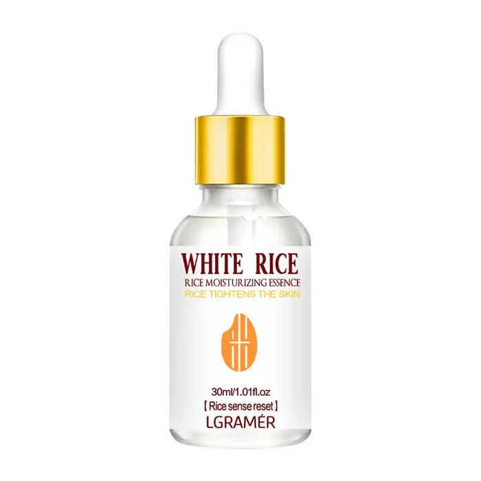 LGRAMER Essence de riz, sérum hydratant blanchissant pour le visage, élimination des taches de rouss