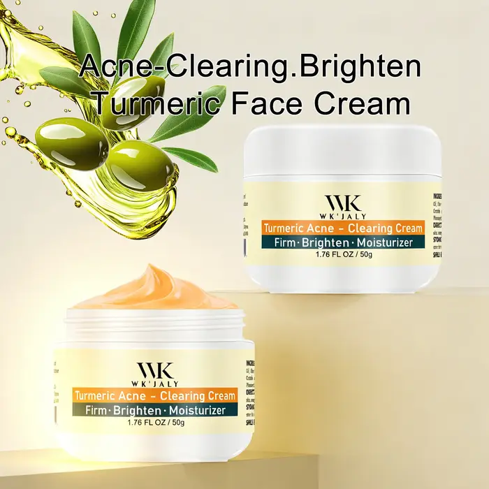 Crème faciale anti-acné au curcuma WK JALY