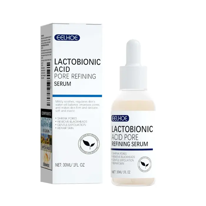 EELHOE acide lactobionique rétrécit les pores sérum pour le visage réparation de la peau enlever les