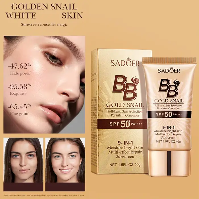 SADOER or escargot crème solaire BB fond de teint correcteur