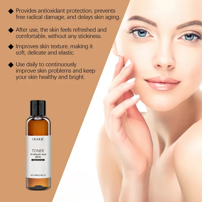 Tonique à l'acide salicylique pour l'élimination de l'acné