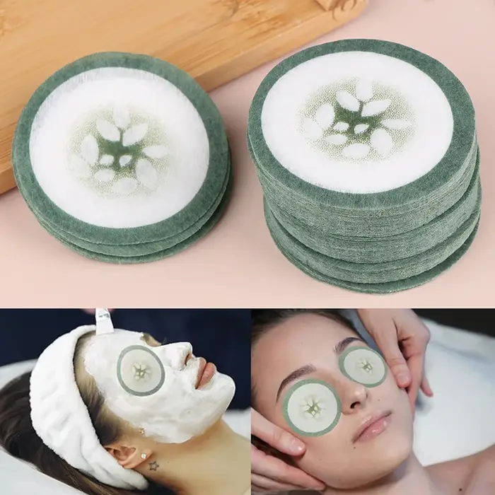 100 pièces tampon de nettoyage pour les yeux masque jetable gommage