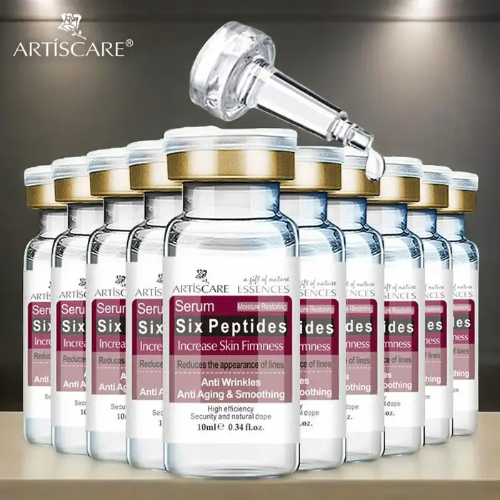 Sérum pour le visage Six Peptides 10 pièces/ensemble hydratant Peptides Essence soins de la peau Pep