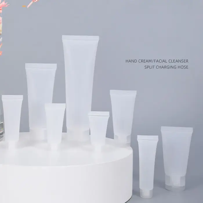 Tube Souple en Plastique Givré pour Crème à Presser