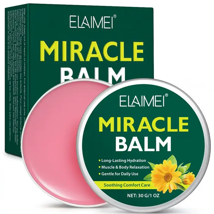 Baume hydratant pour massage 30g, baume miracle, baume corporel hydratant longue durée, apaisant pou